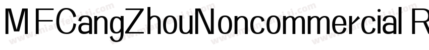MFCangZhouNoncommercial Regular字体转换